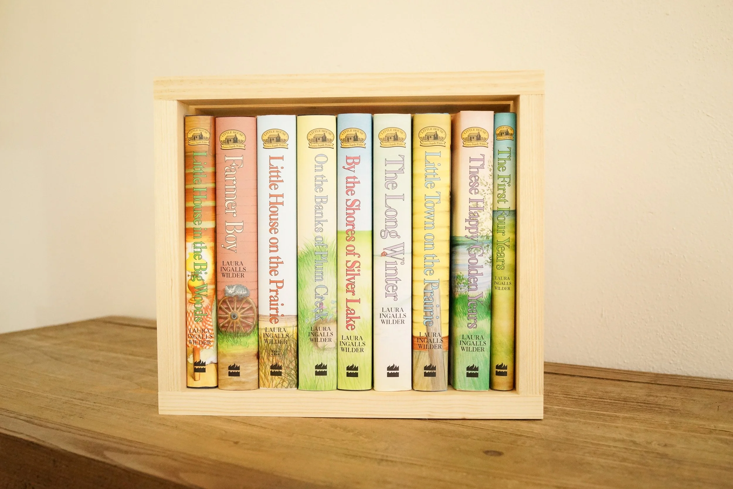 Little House Books Hardcover Set in Wooden Crate — Ingalls Homestead